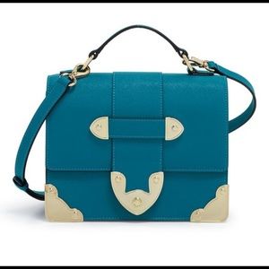 NEW Henri Bendel West 57th Trunk crossbody satchel